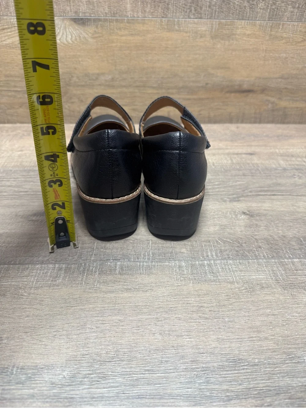 Black Mary Jane Platform Flats with Mary Jane Strap
